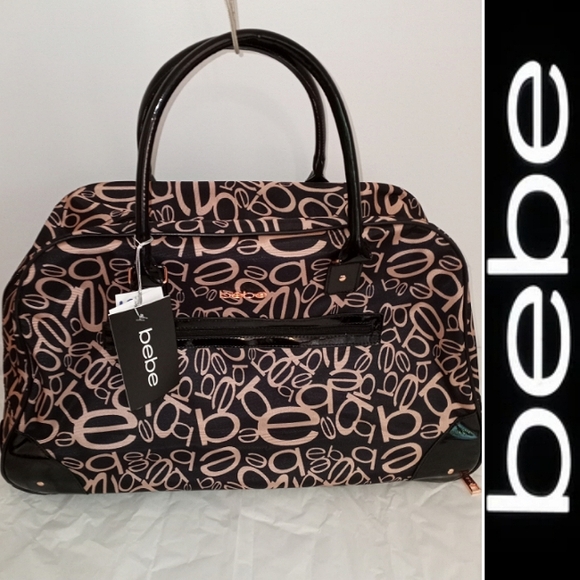 bebe Bags Bebe Rolling Duffle Bag Whidden Handle Giselle 22 Rose